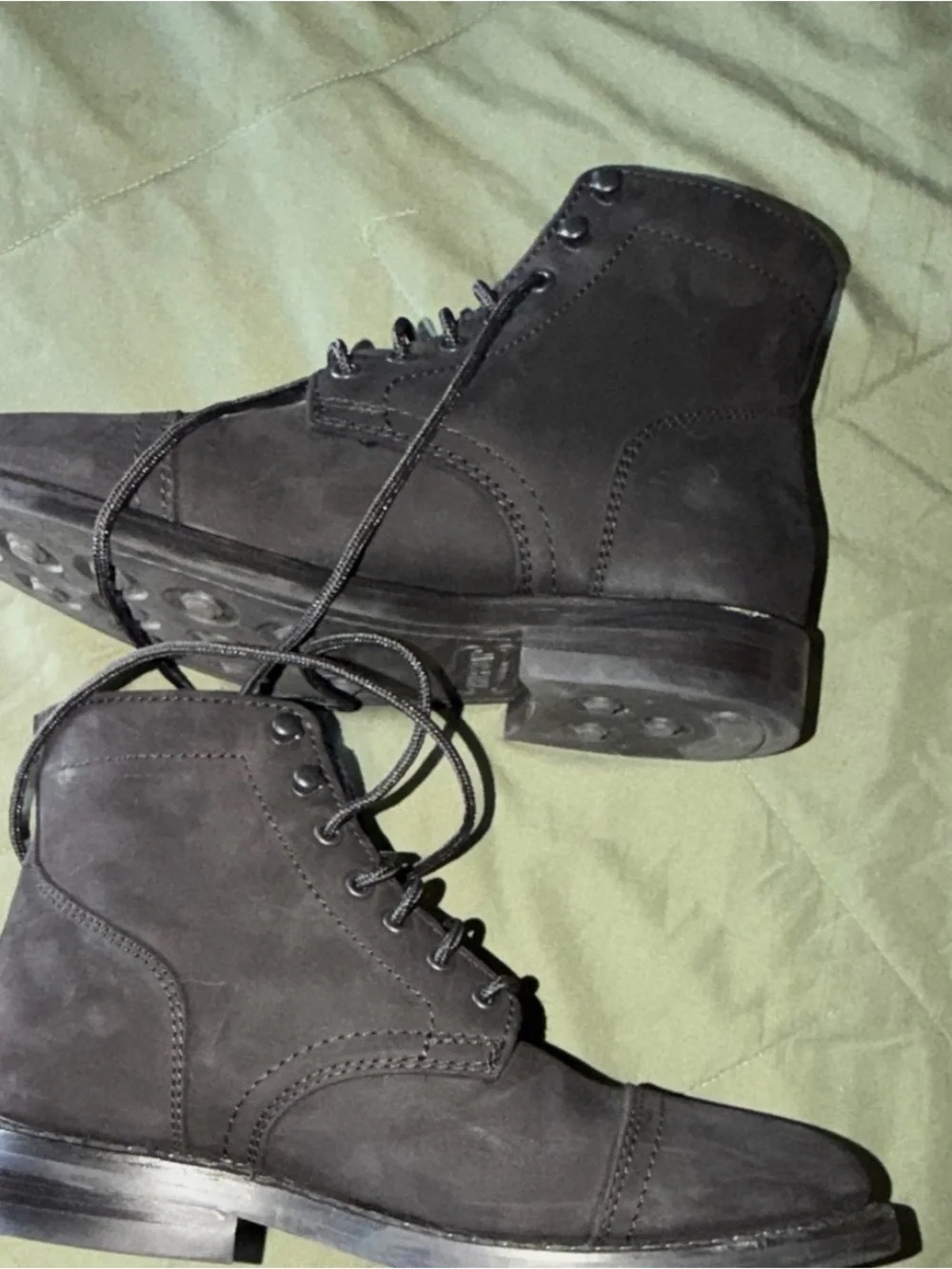 Thursday Boot Company Black Leather Lace-Up Men's Boots